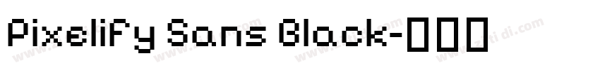 Pixelify Sans Black字体转换 Pixelify Sans Black字体转换